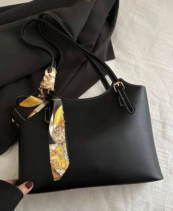 Cartera eco cuero marrón integral impermeable