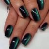 Press On Nails 24 Un Ojo de Gato Verde