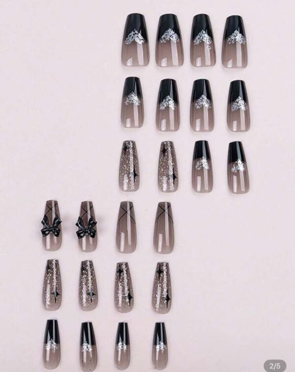 Press On Nails 24 U Degradado Lazo