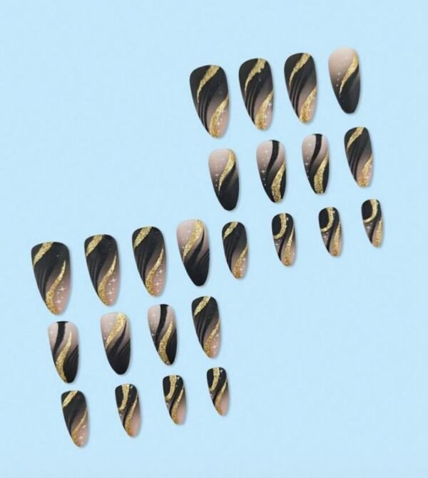 Press On Nails 24 Un geométricas multicolor