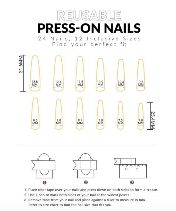 Press on Nails 24 Un Morado Mate