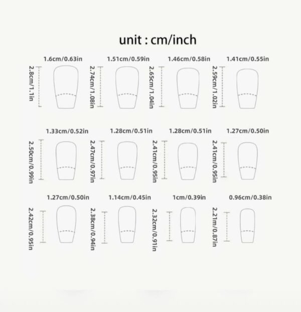 Press On Nails 24 Un Degradado Almendra