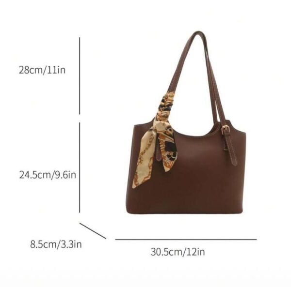 Cartera eco cuero marrón integral impermeable