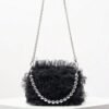 Mini Bolso Peluche Noir