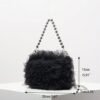 Mini Bolso Peluche Noir