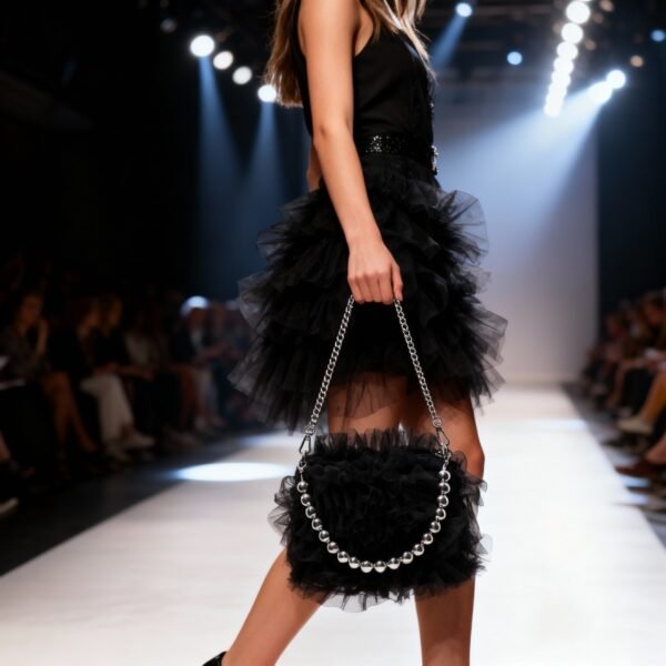 Mini Bolso Peluche Noir