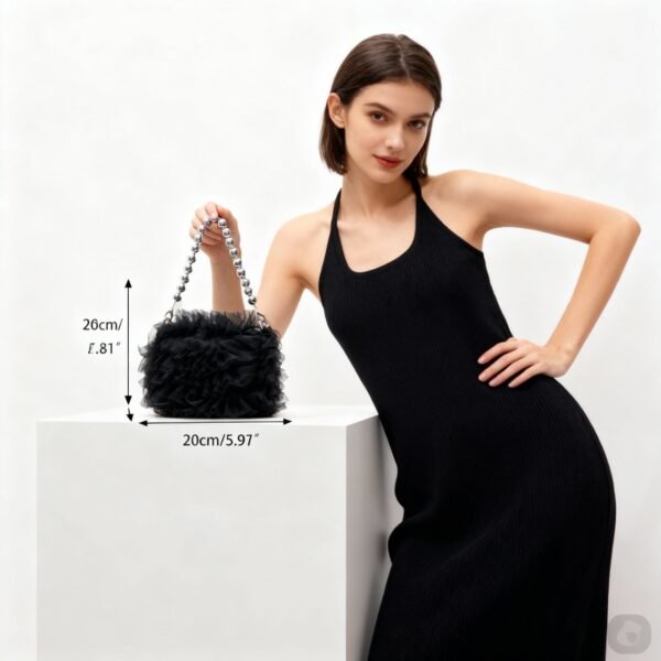 Mini Bolso Peluche Noir