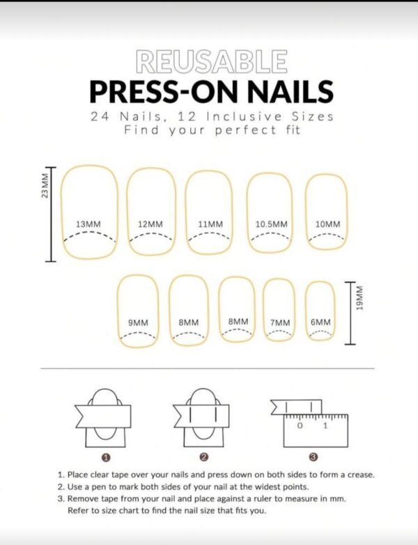 Press on Nails 24 Un Floral Turquesa