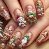 Press on Nails 24 Un Navidad Largas